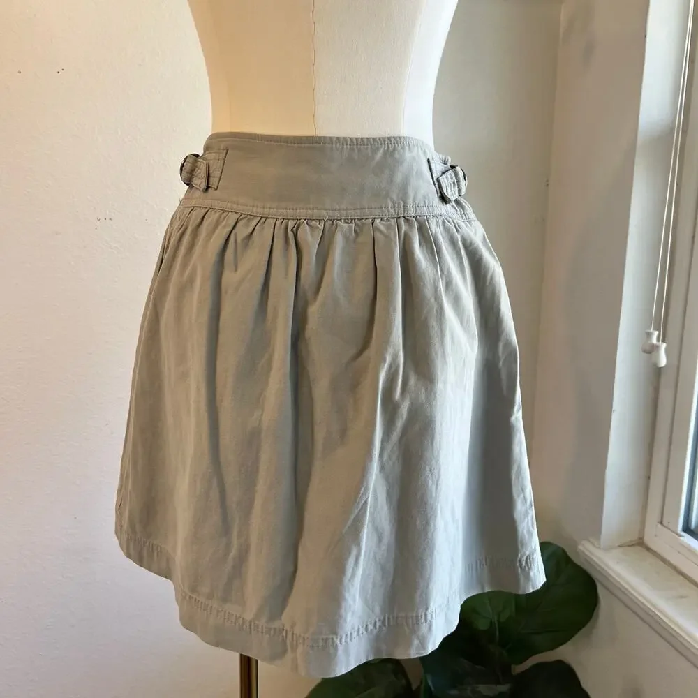 Anthropologie x Daughters of the Liberation Cotton Utility Mini Skirt Size Small